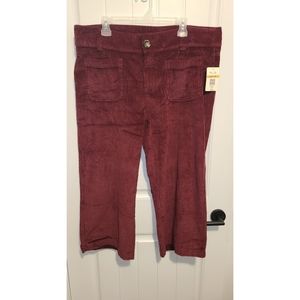 Per Se corduroy crop wide leg pants 16w 16 cords